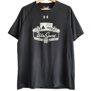 🍒 Under Armour x Win Sport Athletic Crewneck T-shirt Black Men's Sz M